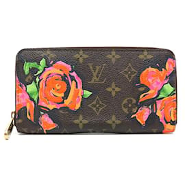 Louis Vuitton-Cartera Zippy Rose Monograma Marrón Louis Vuitton-Castaño,Monograma