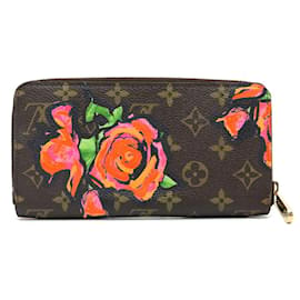 Louis Vuitton-Cartera Zippy Rose Monograma Marrón Louis Vuitton-Castaño,Monograma