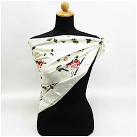 Chanel-Chanel Vintage Silk Scarf-Eggshell