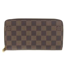 Louis Vuitton-Louis Vuitton Damier Zippy Round Long Wallet-Pink,Damier ebene