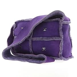 Chanel-Chanel Mouton Purple Shoulder Bag-Purple