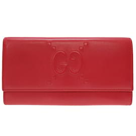 Gucci-Monedero de cuero rojo Gucci-Roja