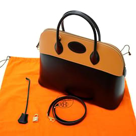 Hermès-Hermes Bolide 35 Handbag-Black,Other