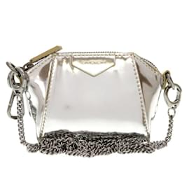 Givenchy-Bolso de hombro de cuero Baby Antigona de Givenchy-Plata