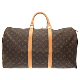 Louis Vuitton-Boston Tasche Louis Vuitton Monogram Keepall 50 M41426-Braun