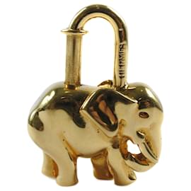 Hermès Hermes Elephant Gold Plating Unisex Cadena Golden