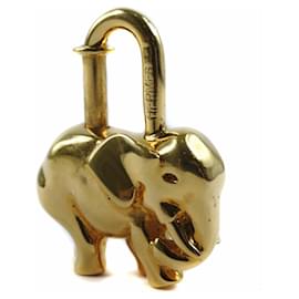 Hermès-Hermes Elephant Gold Plating Unisex Cadena-Golden