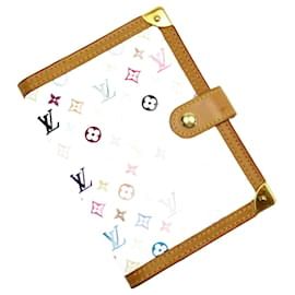 Louis Vuitton-Cubierta de cuaderno Agenda Monogram Multicolore Louis Vuitton-Blanco