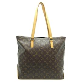 Louis Vuitton-Louis Vuitton Cabas Mezzo Damen Tote Bag-Braun,Monogramm