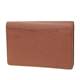 Louis Vuitton-Louis Vuitton Epi Montaigne 23 Clutch Bag-Brown