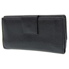 Bulgari-Bvlgari Bvlgari Leather Long Wallet-Black