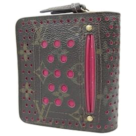 Louis Vuitton-Carteira compacta com zíper Monogram Perfo Louis Vuitton-Fuschia