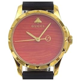 Gucci-Gucci G-Timeless Logo Bee Women's Quartz Watch-Golden