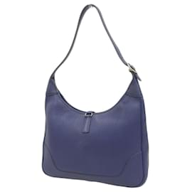 Hermès-Bolso de Hombro Hermes Trim 31-Azul