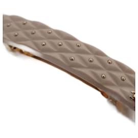 Chanel-Barrette en plastique beige Chanel-Beige