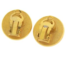 Chanel-Pendientes de clip vintage Coco Mark de Chanel-Dorado