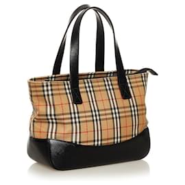 Burberry-Bolso de mano Burberry Nova Check-Beige