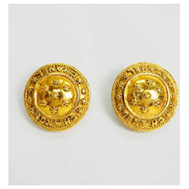 Chanel-Brincos earcuff de ouro vintage Chanel-Dourado