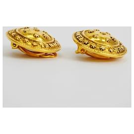 Chanel-Pendientes earcuff de oro vintage Chanel-Dorado