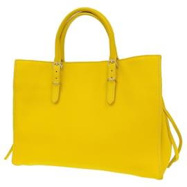 Balenciaga-Sac à main Balenciaga Mini 2WAY en papier jaune-Jaune