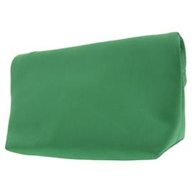 Burberry-Bolsa de mão de seda viscose verde Burberry-Verde