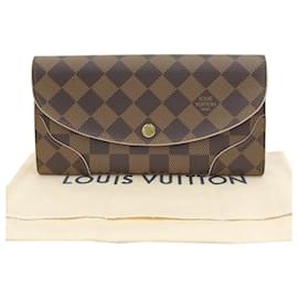 Louis Vuitton-Louis Vuitton Damier Portefeuille Kaisa Long Wallet-Brown,Pink,Damier ebene