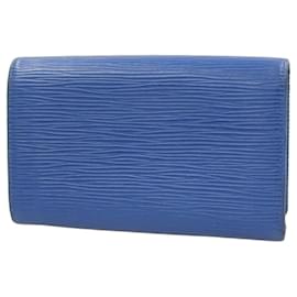 Louis Vuitton-Louis Vuitton Epi Coin Purse in Blue-Blue