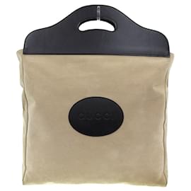 Gucci-Bolso de ante beige Gucci-Beige