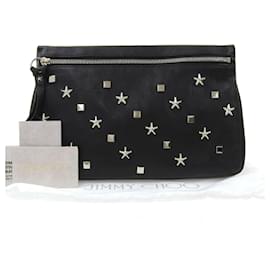 Jimmy Choo-Jimmy Choo Zena Studs Clutch Bag-Black