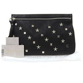 Bolsa Clutch Zena Studs da Jimmy Choo Preto