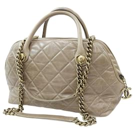 Chanel-Chanel Matelassé Lederhandtasche-Braun