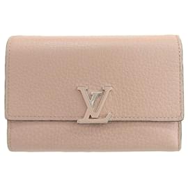 Louis Vuitton-Louis Vuitton Portefeuille Capucine Compact Wallet-Pink,Other