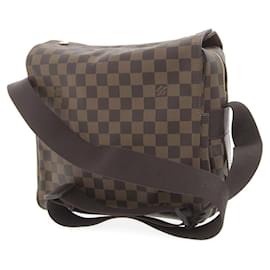 Louis Vuitton-Sac à épaule Damier Naviglio Louis Vuitton-Damier ebène