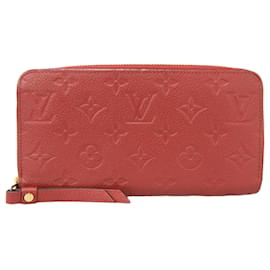 Louis Vuitton-Louis Vuitton Monogram Empreinte Zippy Wallet Case-Red