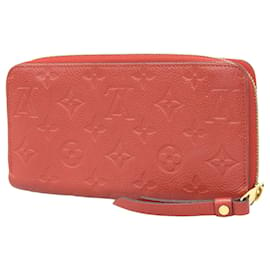 Louis Vuitton-Louis Vuitton Monogram Empreinte Zippy Wallet Case-Red