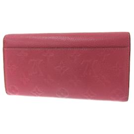 Louis Vuitton-Monedero de cuero Monogram Empreinte Louis Vuitton-Castaño