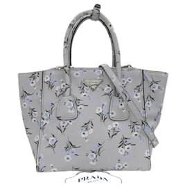 Prada-Prada Damenhandtasche in Grau-Braun