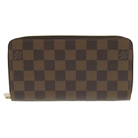 Louis Vuitton-Louis Vuitton Damier Canvas Long Wallet-Pink,Damier ebene