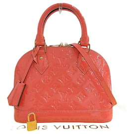 Louis Vuitton-Louis Vuitton Monogram Vernis Alma BB Handtasche-Pink