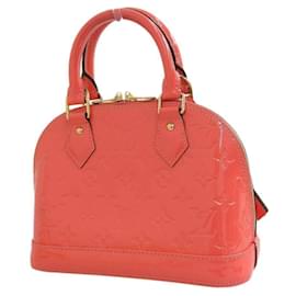 Louis Vuitton-Louis Vuitton Monogram Vernis Alma BB Handtasche-Pink