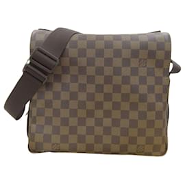 Louis Vuitton-Sac à épaule Damier Naviglio Ebene de Louis Vuitton-Damier ebène