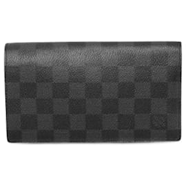 Louis Vuitton-Louis Vuitton Damier Graphite Langbörse-Damier ebene