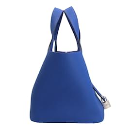 Hermès-Bolso Hermes Picotin Lock PM-Azul