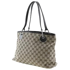 Gucci-Gucci GG Canvas Tragetasche-Braun