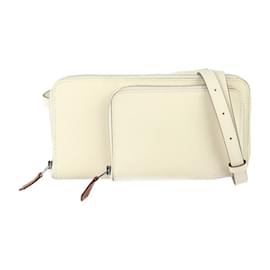 Hermès-Bolso de cintura Hermes Nouveau Two-Go-Blanco