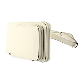 Hermès-Bolso de cintura Hermes Nouveau Two-Go-Blanco