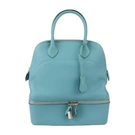 Hermès-Bolso Hermes Bolide Sucre-Azul