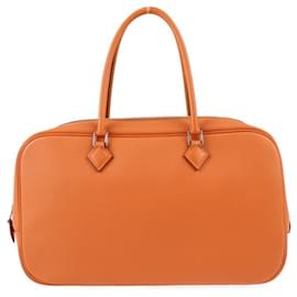 Hermès-Sac à main Hermes Plume Elan 28-Orange