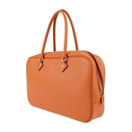 Hermès-Sac à main Hermes Plume Elan 28-Orange