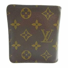 Louis Vuitton-Louis Vuitton Monogram Ebene Bifold Geldbörse-Braun,Andere,Damier ebene,Monogramm